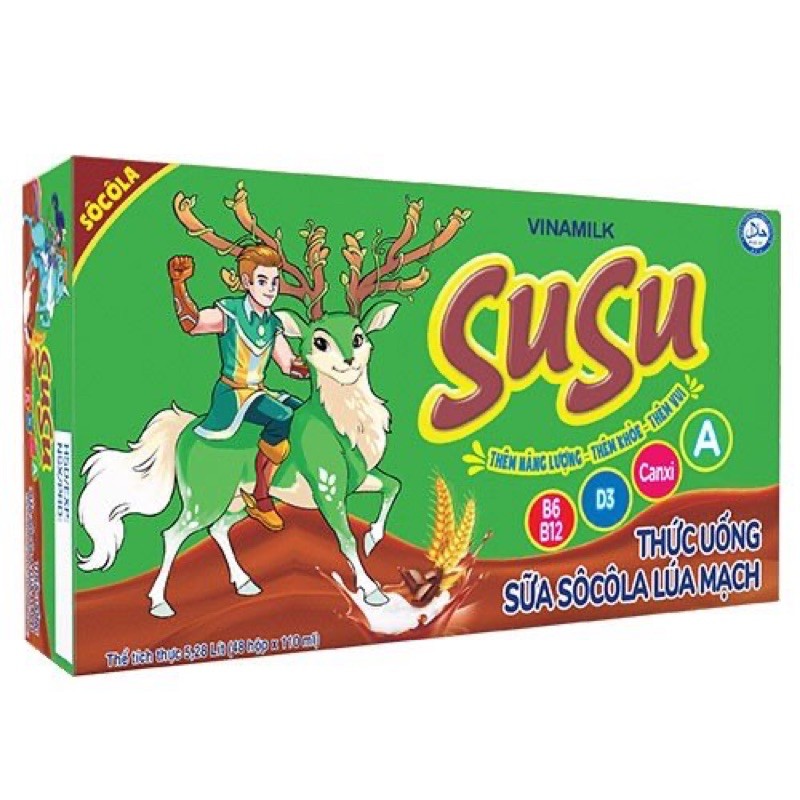 Thức Uống Sữa Sôcôla Lúa Mạch SuSu IQ