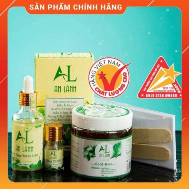 COMBO WAX LÔNG VÀ MỠ TRĂN TRIỆT LÔNG VĨNH VIỄN AN LÀNH ( tặng kèm phụ kiện wax)