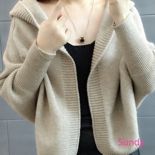 Áo Khoác Cardigan Tay Dài Có Nón Thời Trang Mùa Thu Cho Nữ | BigBuy360 - bigbuy360.vn