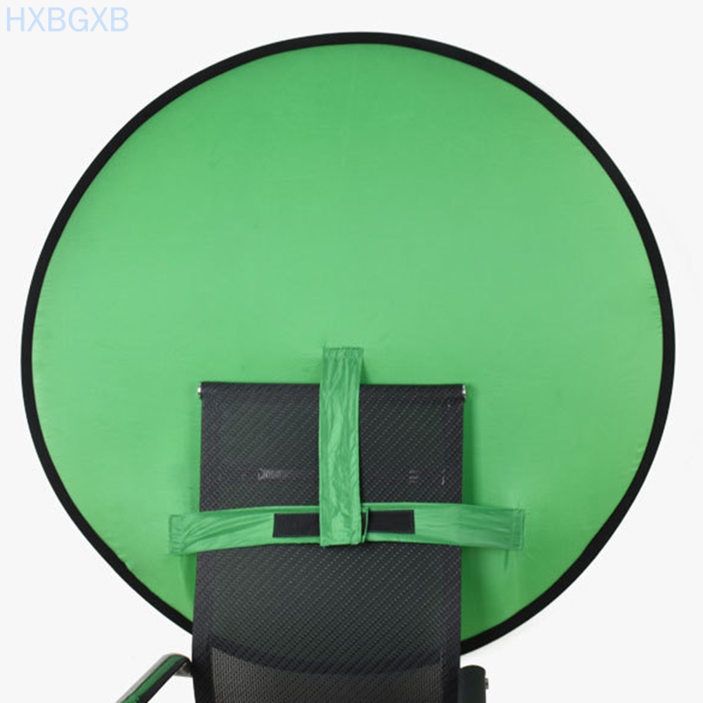 HXBG Green Backdrop Chair Mounted Green Screen Live Streaming Photography Foldable Background, 70cm