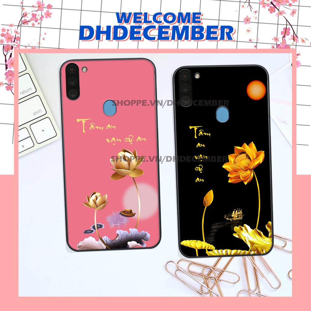 Ốp lưng Samsung Galaxy A11 / M11 in hình thư pháp tâm an vạn sự an ,mã đáo thành công SIÊU CHẤT