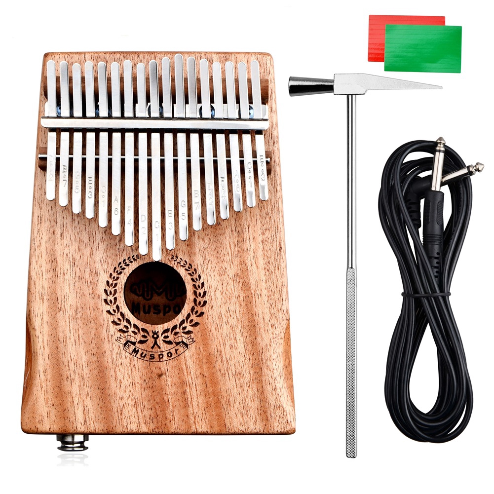 Đàn Kalimba 17 phím hộp gỗ sang trọng nhạc cụ chơi nhạc kèm phụ kiện