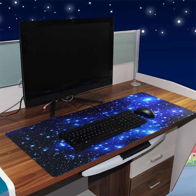 [CHỐNG NƯỚC] [80x30x0.3] NGÔI SAO  - Tấm lót chuột, bàn di chuột, mouse pad game SIZE lớn