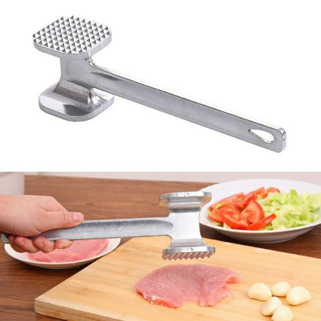 Búa dần thịt, đập đá 2 mặt inox to đại