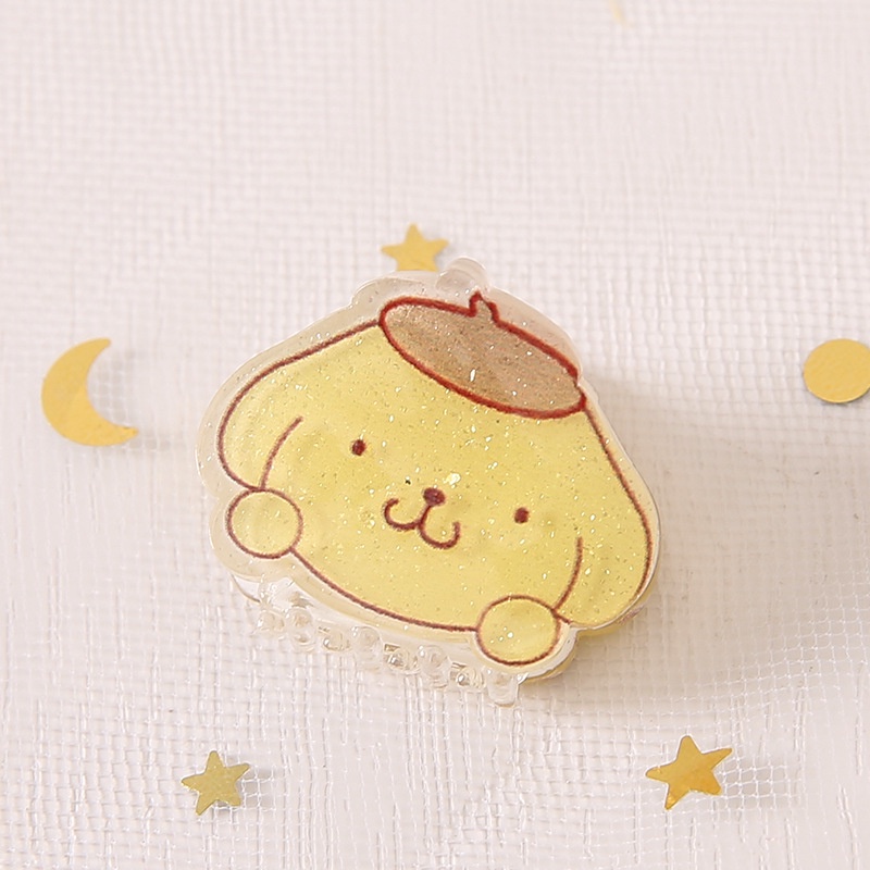 Kẹp Tóc Acrylic Hình Chó Sanrio Cinnamon Mini Dễ Thương Thời Trang Cho Bé Gái