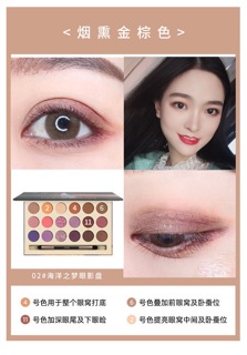 Bảng mắt Trung 18 ô màu