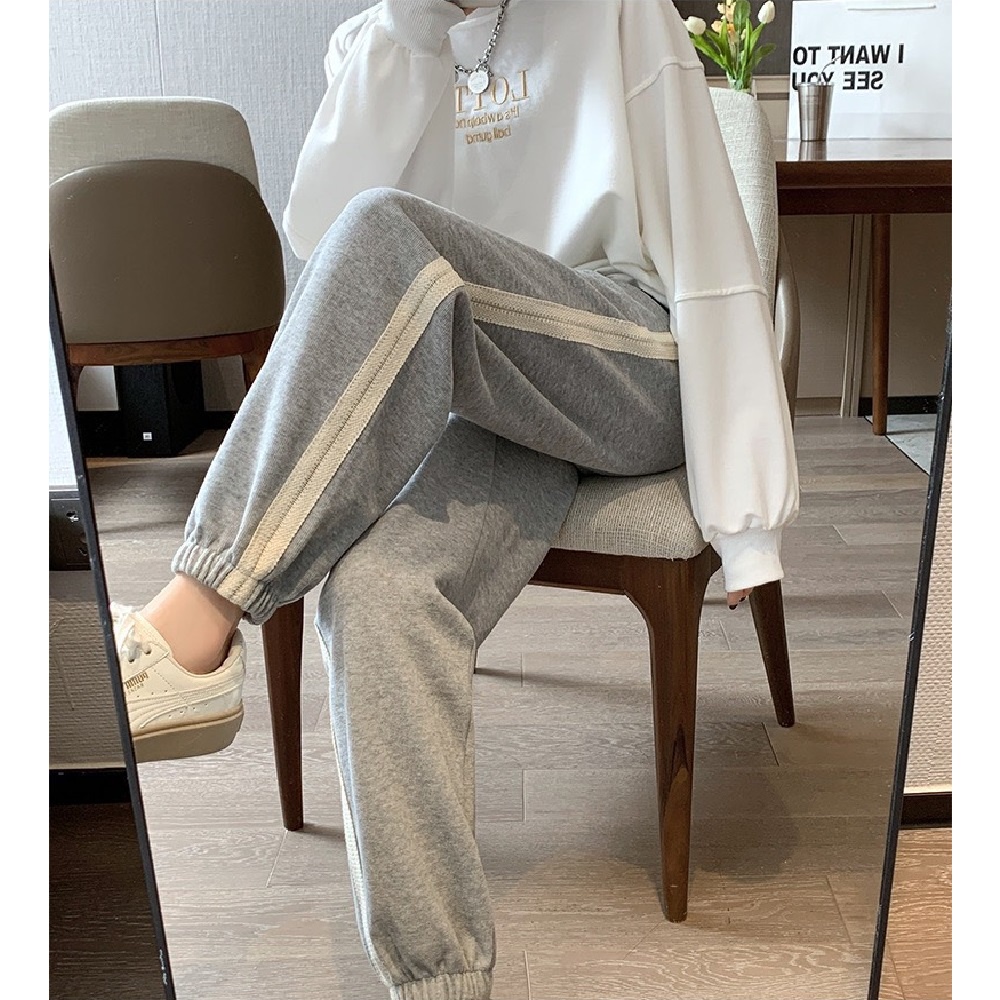 Quần joggers tăm pha viền ren Q392 SUSTORE