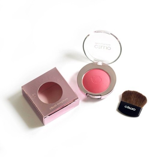 Phấn má hồng ngọc trai CELLIO SHINING BLUSHER Hàn Quốc