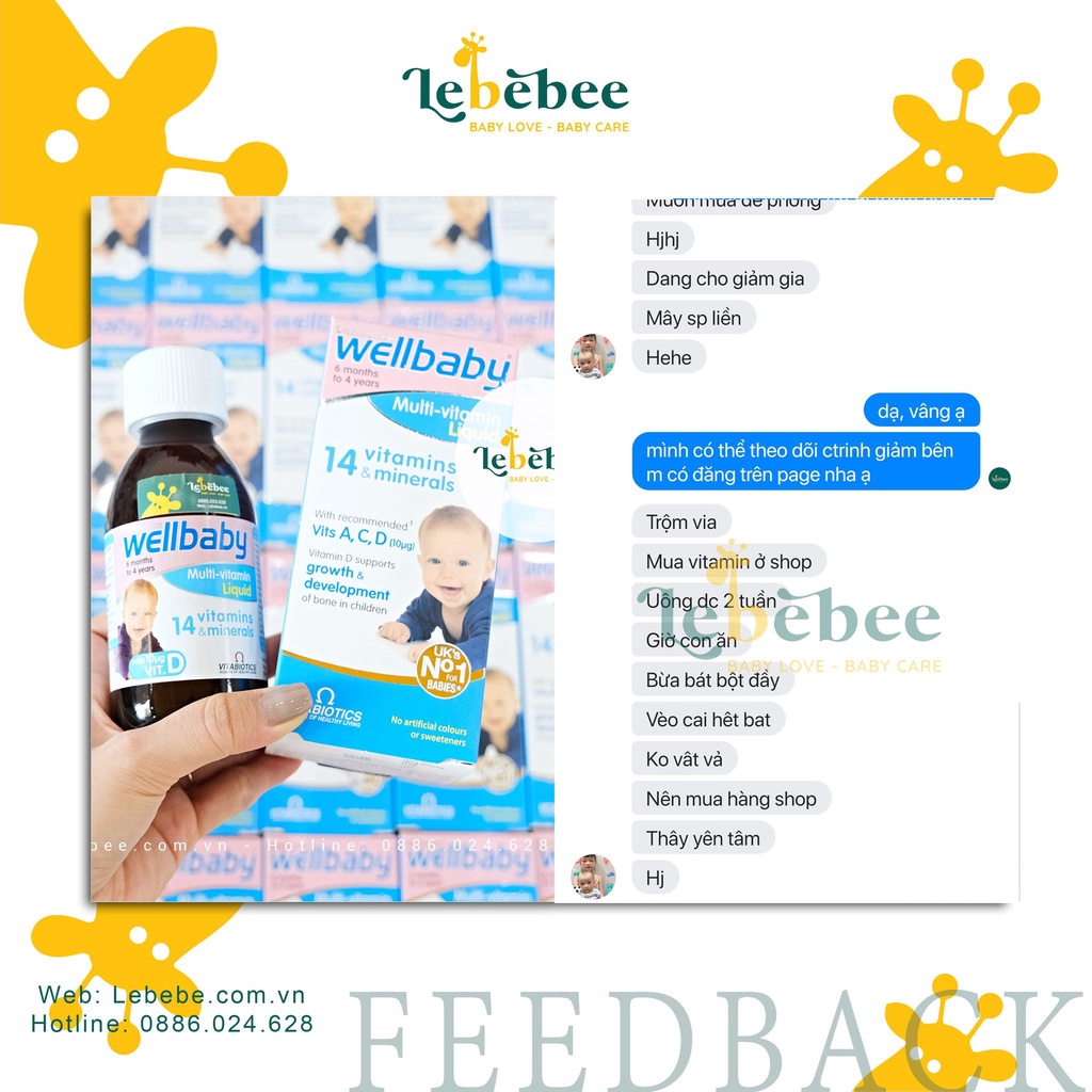 Vitamin tổng hợp Wellbaby cho bé