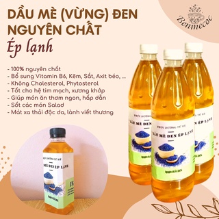 Dầu mè đen nguyên chất, Dầu vừng đen ép lạnh nhà làm chế biến thực phẩm, sốt salad - có giấy ATVSTP, đăng kí KDHGĐ
