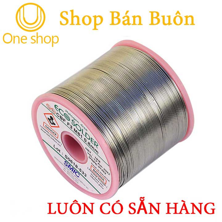 Thiếc Hàn Không Chì SMIC Halogen-Free 0.8mm 1kg 3.5% Ag