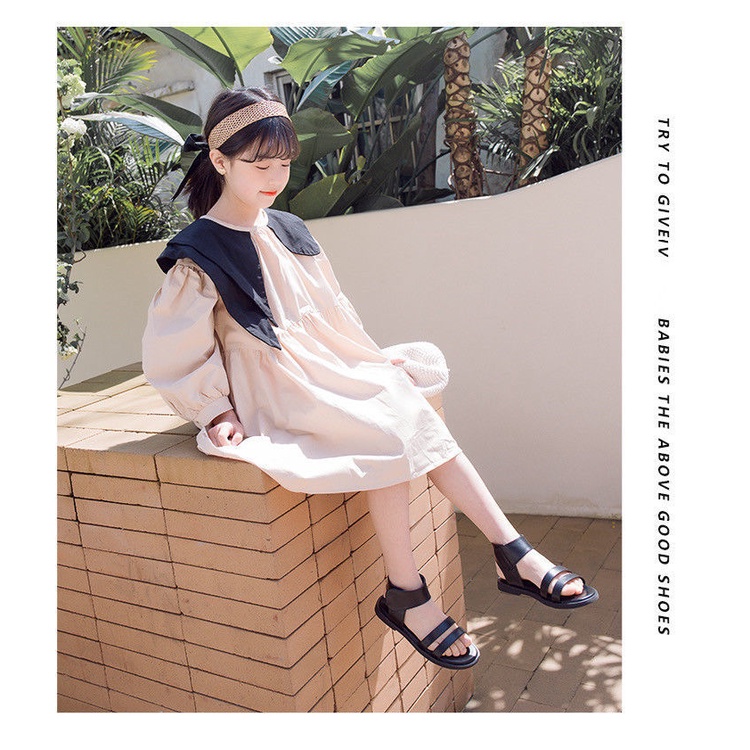 Giày Sandal Công Chúa Đế Mềm Thời Trang Xuân Hè Hàn Quốc Dễ Phối Đồ Cho Bé Gái 5