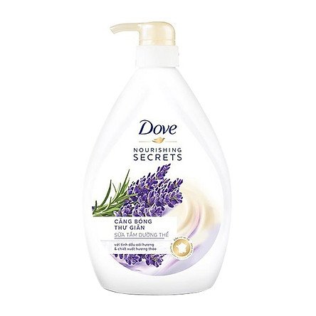Sữa tắm dưỡng thể Dove Căng bóng thư giãn Lavender (Tím) 530g