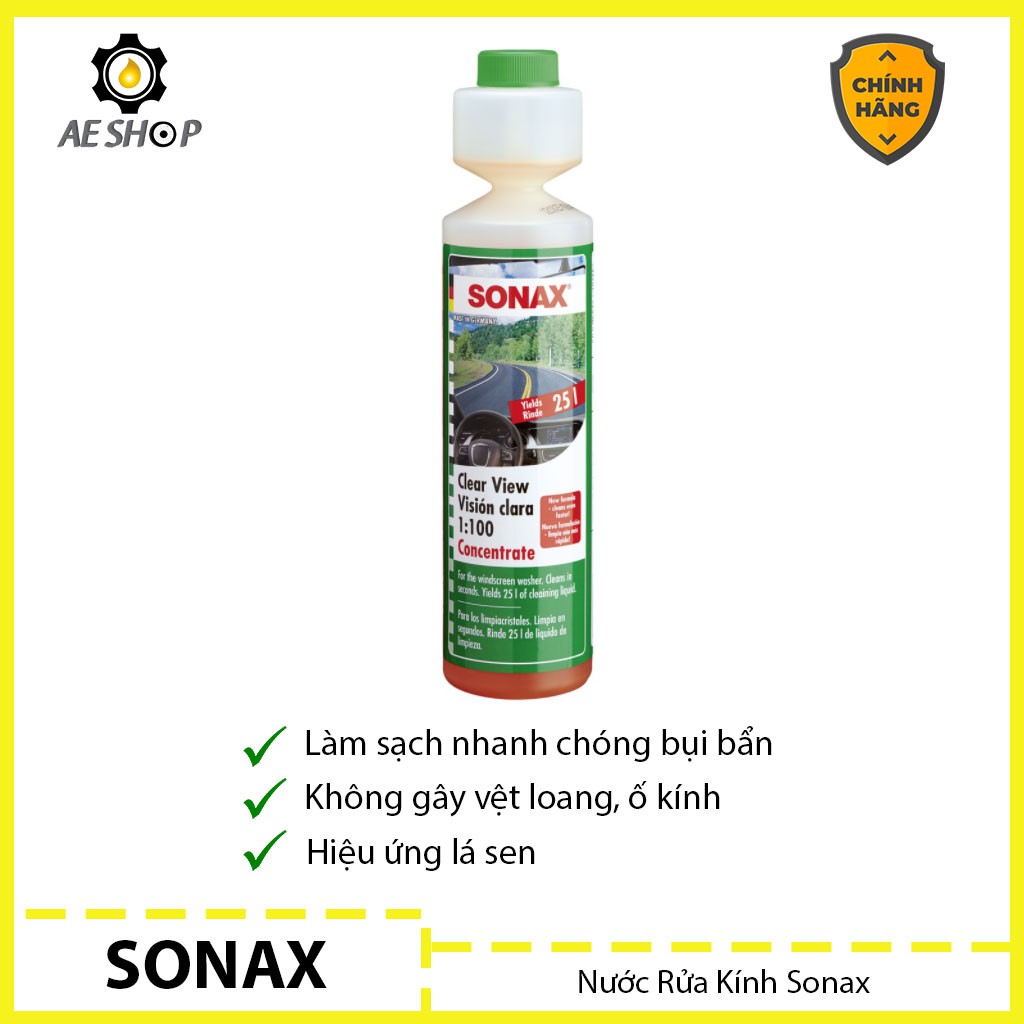Nước Rửa Kính Sonax 1:100 ( nuoc rua kinh oto chuyên dụng ) [Chính Hãng]