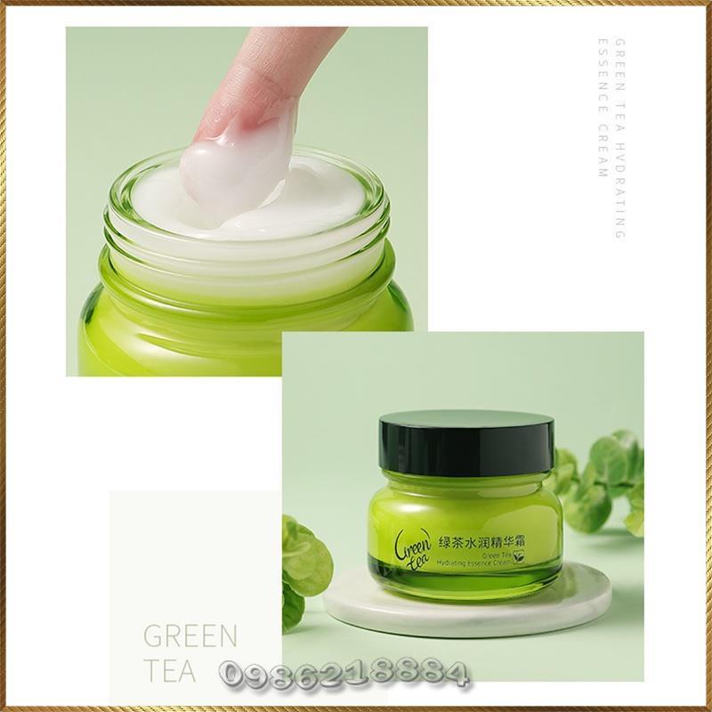 Kem dưỡng trắng cấp ẩm ngừa mụn Laikou Green Tea Hydrating Essence Cream L3052
