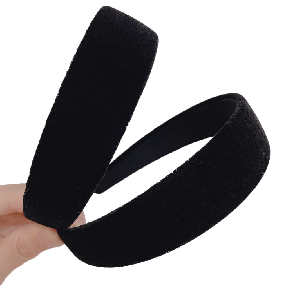 Bờm cài tóc nhung bản 3cm dễ thương