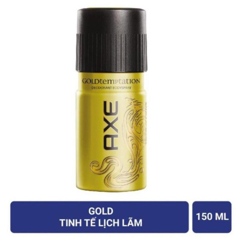 XỊT NƯỚC HOA TOÀN THÂN NAM AXE GOLD 150ml(Mầu Vàng)