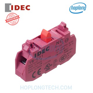 YW-E01-Tiếp điểm phụ 1 NC dùng cho dòng YW Ø22 IDEC