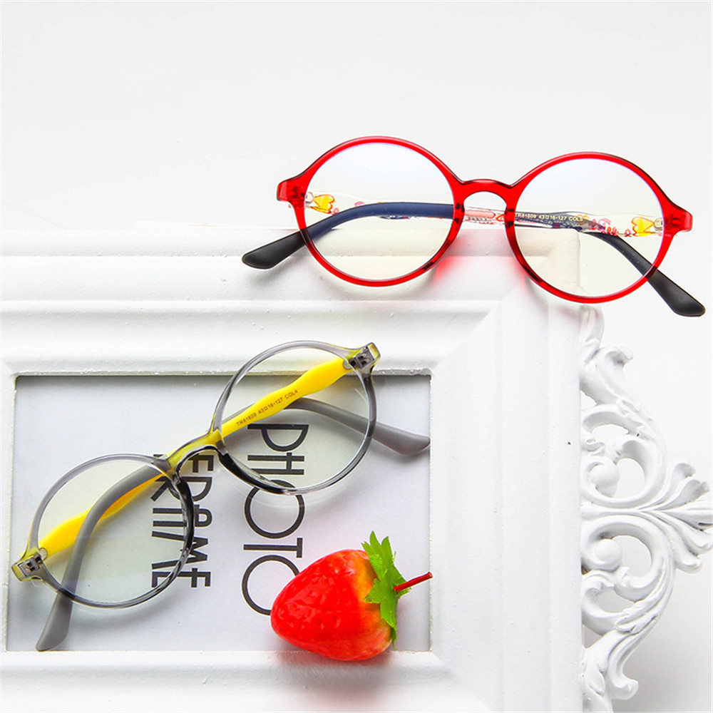 Mắt Kính Tr90 Chống Ánh Sáng Xanh Bảo Vệ Mắt Thời Trang Cho Bé