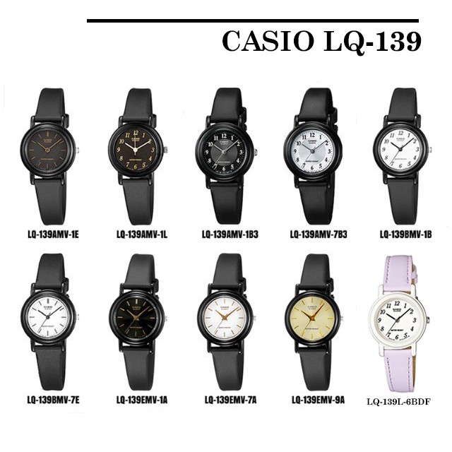 [FULL 9 MÀU] Đồng hồ nữ dây nhựa Casio chính hãng Anh Khuê LQ-139 đa dạng mẫu mã nhỏ