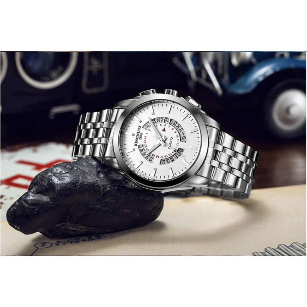 Đồng hồ nam giảm giá KINGNUOS 1850 chính hãng, kiểu dáng lịch lãm, chống nước tốt ( Mã: AK02 ) | BigBuy360 - bigbuy360.vn