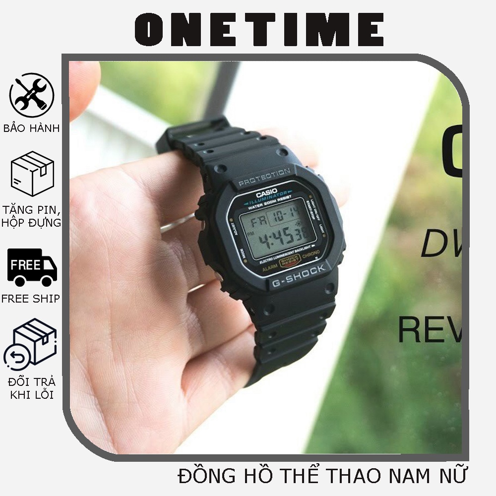 Đồng hồ thể thao nam CASIO G-SHOCK DW5600 R.e.p.l.i.c.a chống sốc, đèn Led tự động