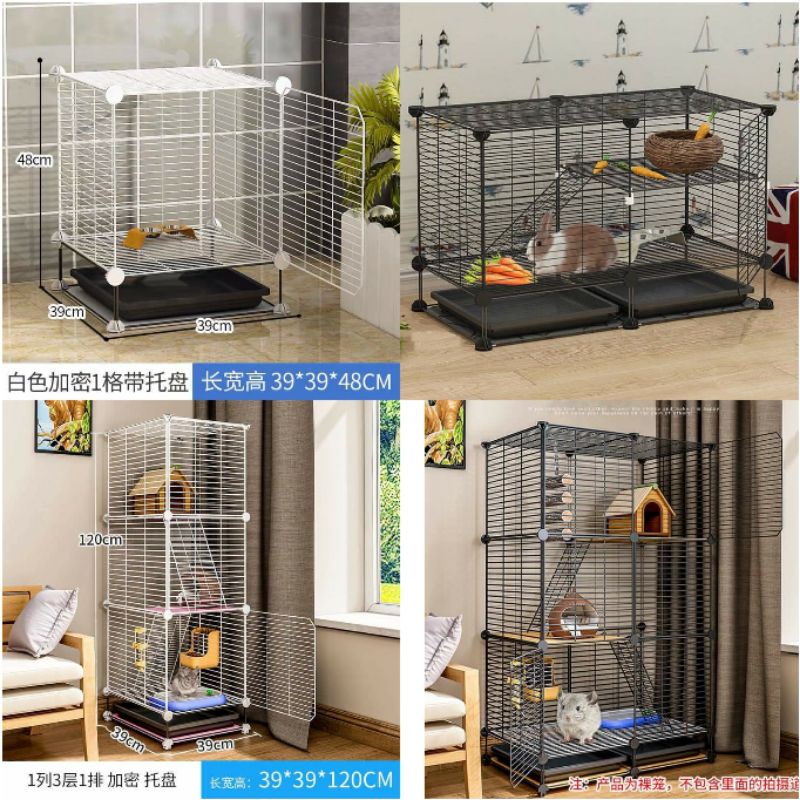 Lưới nan dày lắp ghép 35x35 và 35x45 (trắng và đen) (tặng chốt nối)