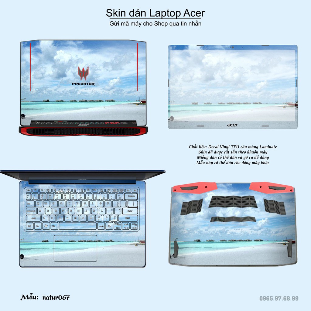 Skin dán Laptop Acer in hình thiên nhiên nhiều mẫu 3 (inbox mã máy cho Shop)