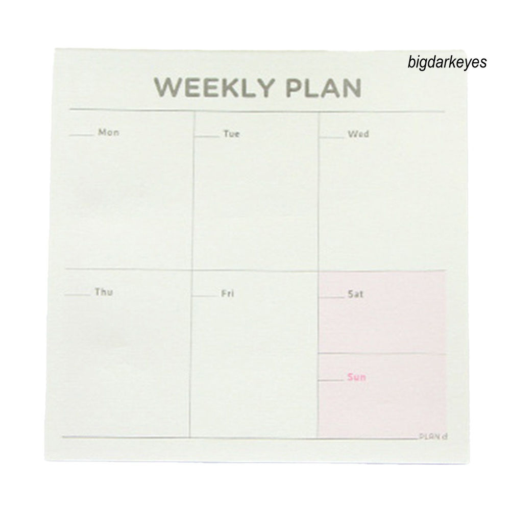 Sổ Tay Hình Vuông Dùng Lên Kế Hoạch Tuần/ Tháng Tiện Dụng