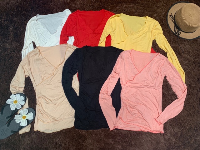 [ XẢ KHO 3 NGÀY ] Áo thun dài tay đắp chéo -CAROTSHOP trùng | BigBuy360 - bigbuy360.vn