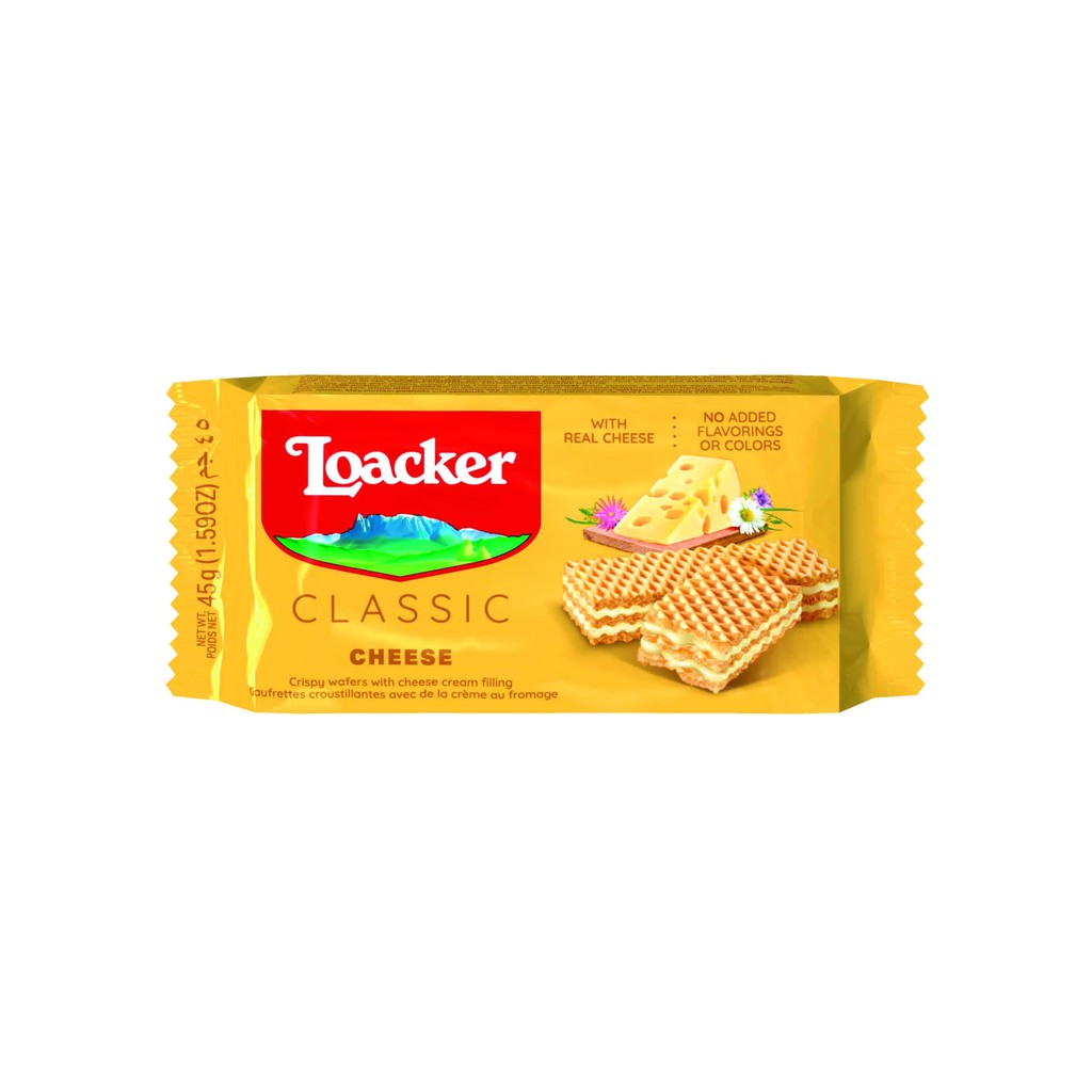 Bánh xốp Loacker Classic Cheese 45g