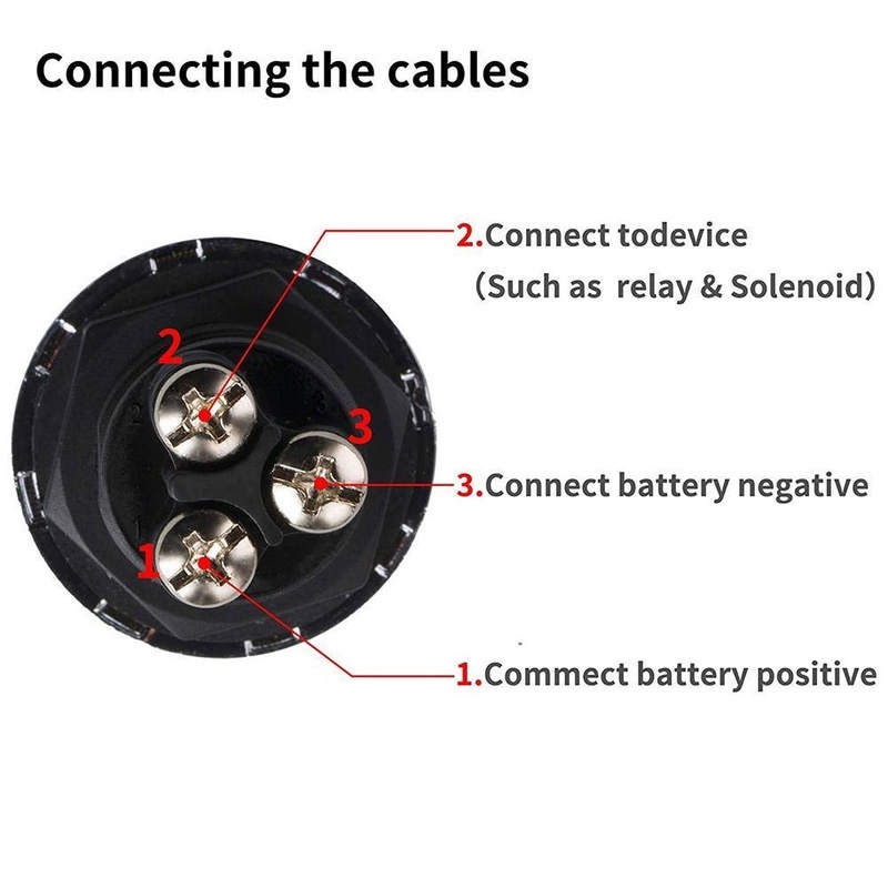 Công Tắc Khởi Động Xe Hơi Có Đèn LED 12V 50A