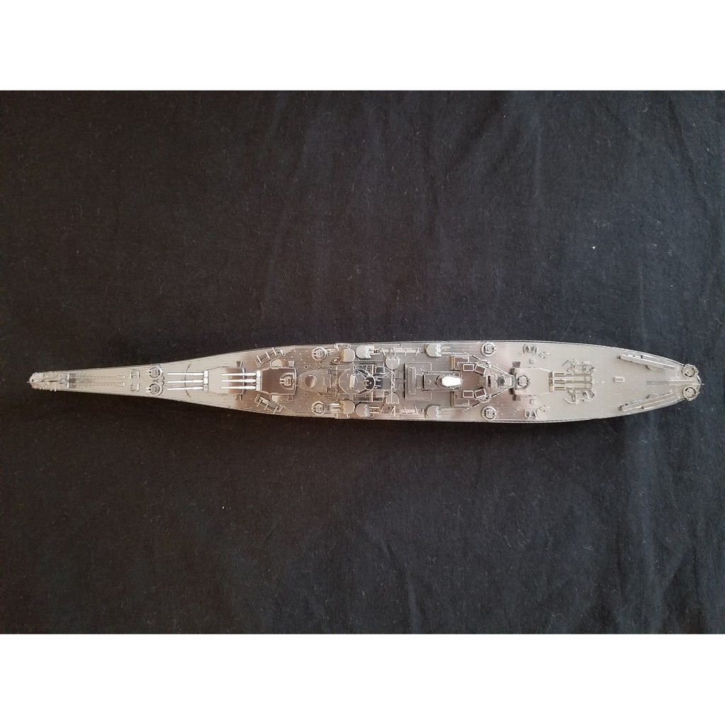 Chưa Ráp Mô Hình Thép 3D Tàu Chiến Piececool Thiết Giáp Hạm Hải Quân Mỹ USS Missouri BB-63 Battleship