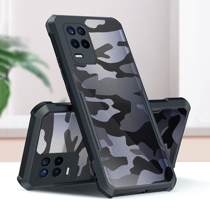 Ốp Điện Thoại Cứng Mỏng Chống Sốc Chống Rơi Họa Tiết Rằn Ri Cho OPPO Realme 8 4G 5G 8s 8i 5 6 7 8 Pro