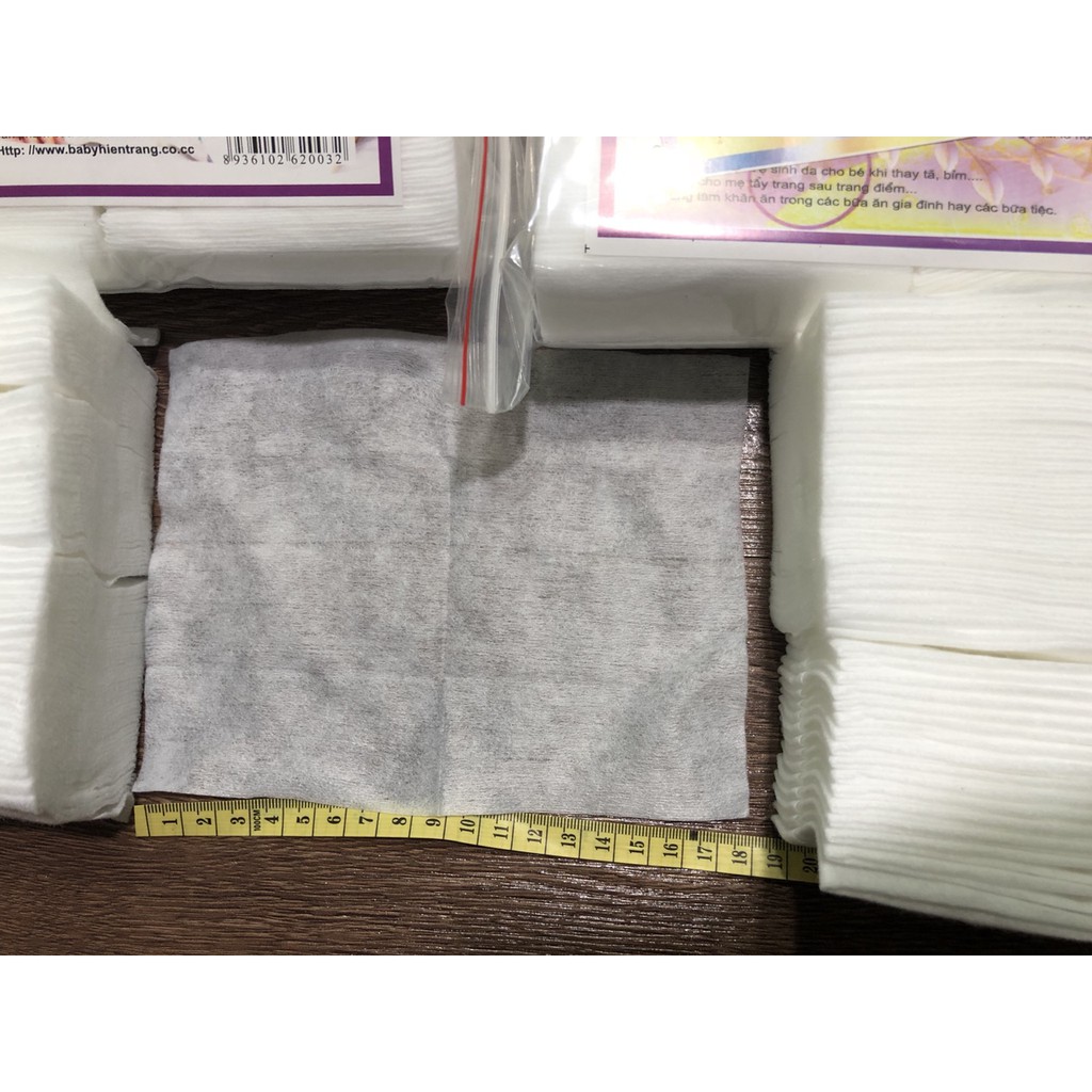 Khăn giấy khô đa năng cho trẻ sơ sinh Baby Hiền Trang, khăn vải khô gói 220g mềm dai an toàn cho bé