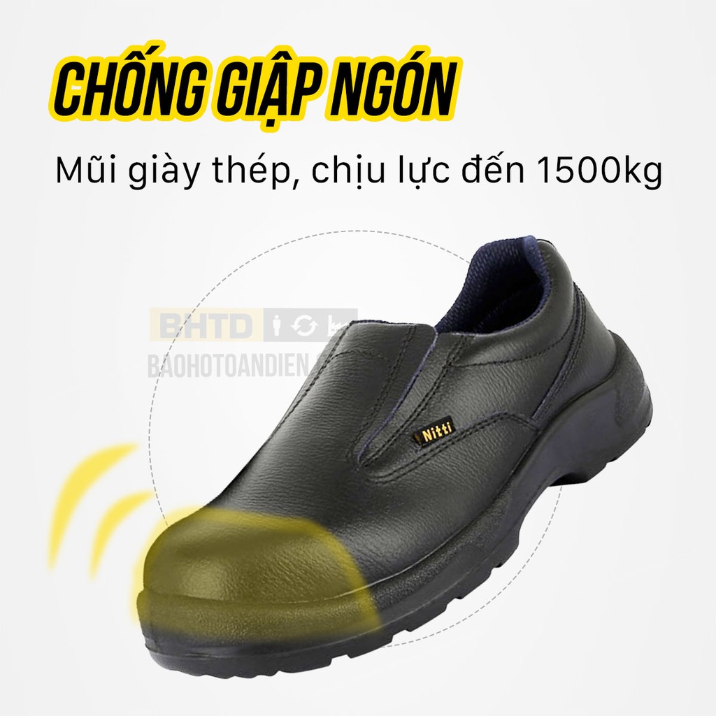 (CHÍNH HÃNG) Giày bảo hộ chống đinh chống nước siêu bền nhập khẩu Singapore Nitti 21981