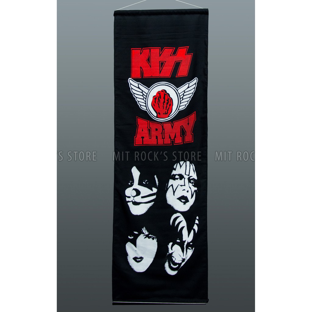 Cờ trang trí Kiss - Kích thước 40 x 115cm - Phụ kiện Thái Lan