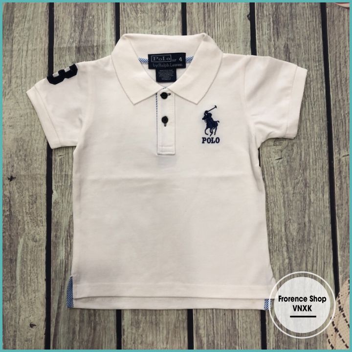 Áo thun polo bé trai tay ngắn cổ bẻ từ 1-12 tuổi ,áo phông cổ bẻ trẻ em vải cá sấu, xuất xịn size từ 8-45 kg