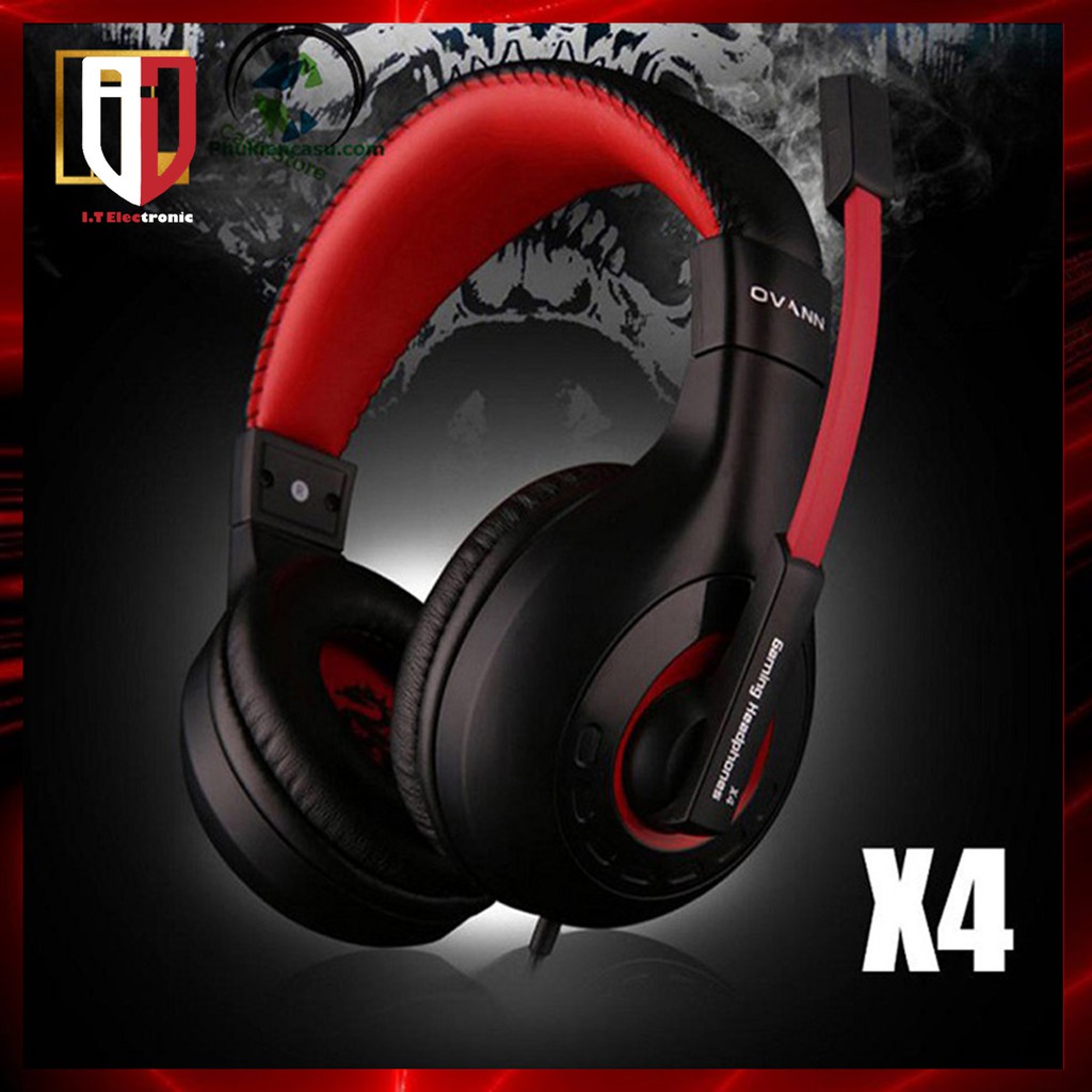 Tai Nghe Gaming Chụp Tai Headphone Có Dây OVANN X4 - Tai Nghe Nhạc Có Mic Máy Vi Tính Laptop Pc