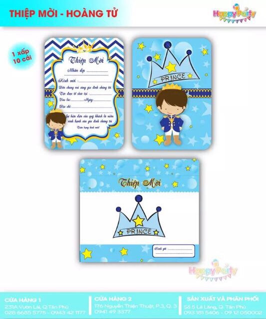 Thiệp sinh nhật cho bé trai