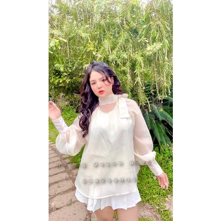Áo Babydoll Tơ Voan Cao Cấp Hương Quỳnh Bigsize