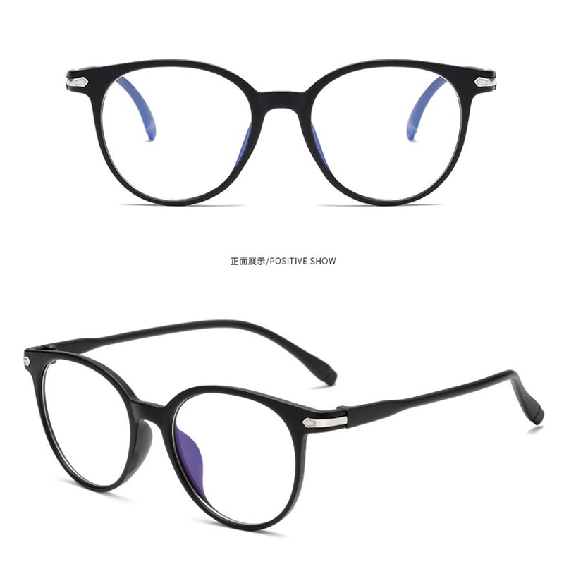 Mắt kính chống bức xạ trong suốt kiểu Hàn Quốc cổ điển unisex