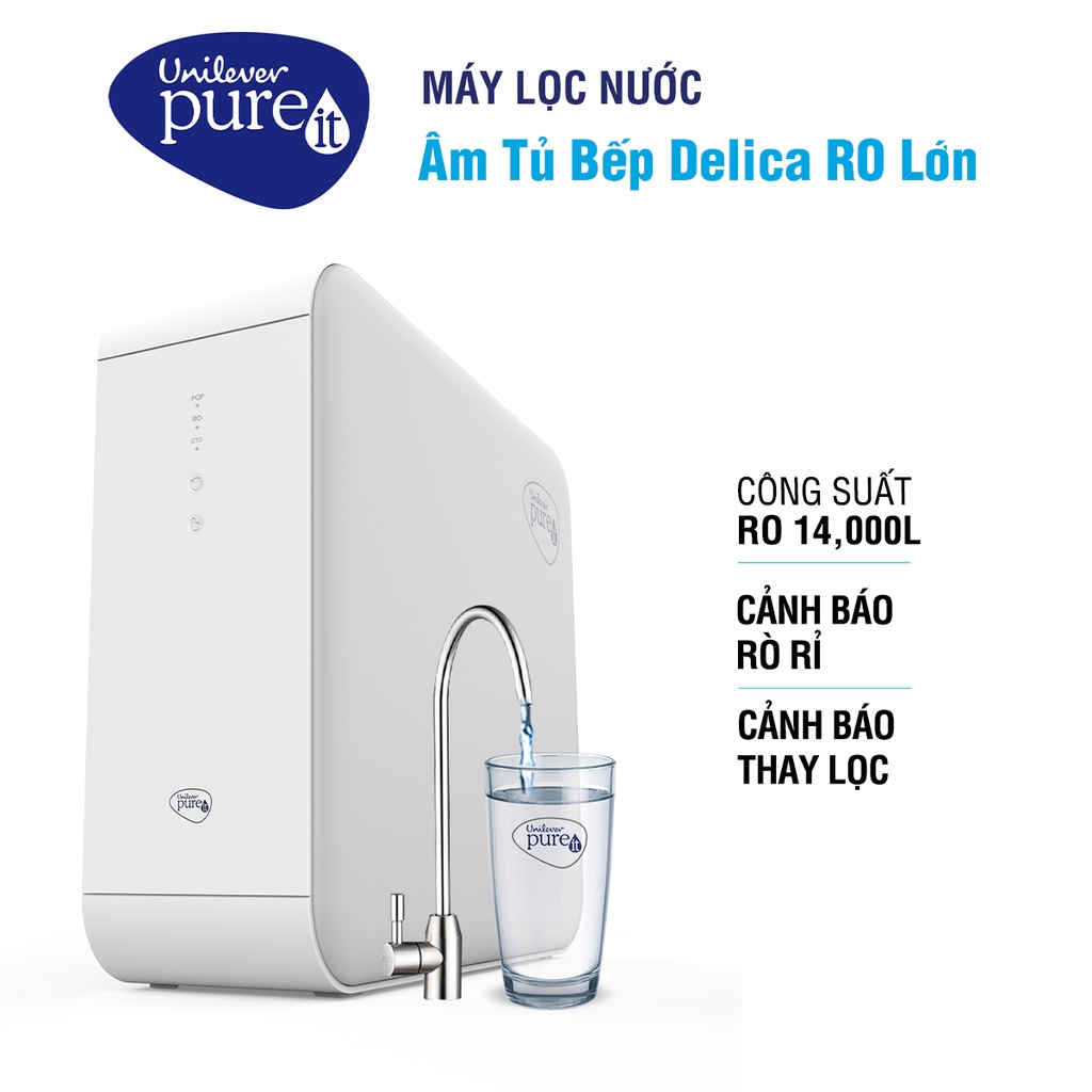 Máy Lọc Nước UNILEVER Unilever Pureit Delica – Công Nghệ Lọc RO - Lắp Dưới Ngăn Tủ Bếp - Hàng Chính Hãng