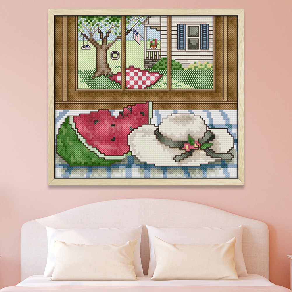 Bộ Tranh Thêu Chữ Thập 4 Mùa Hình Phong Cảnh 14ct | BigBuy360 - bigbuy360.vn