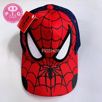 Nón kết Spiderman phối jean cho bé trai 2-6 tuổi