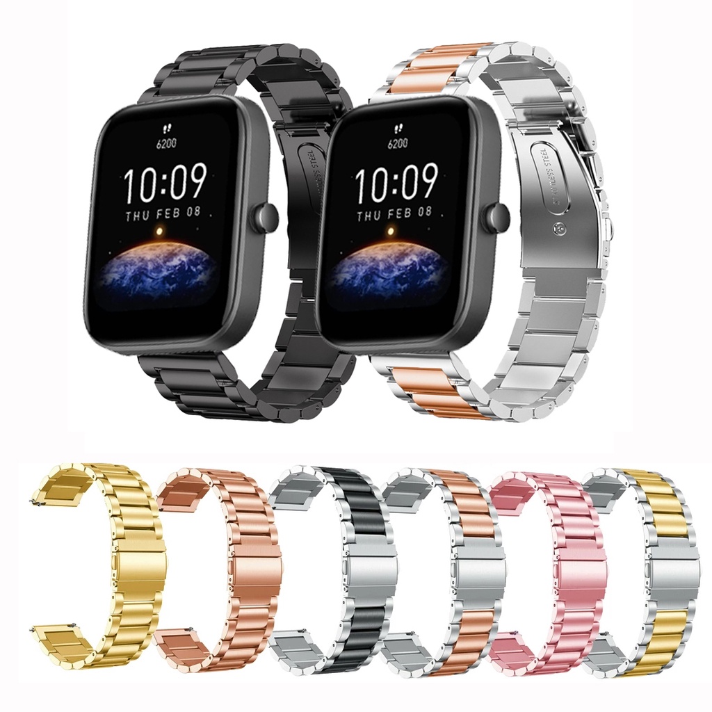 Dây Đeo Inox Cho Đồng Hồ Thông Minh Huami Amazfit Bip Lite S U 3 Pro 20mm