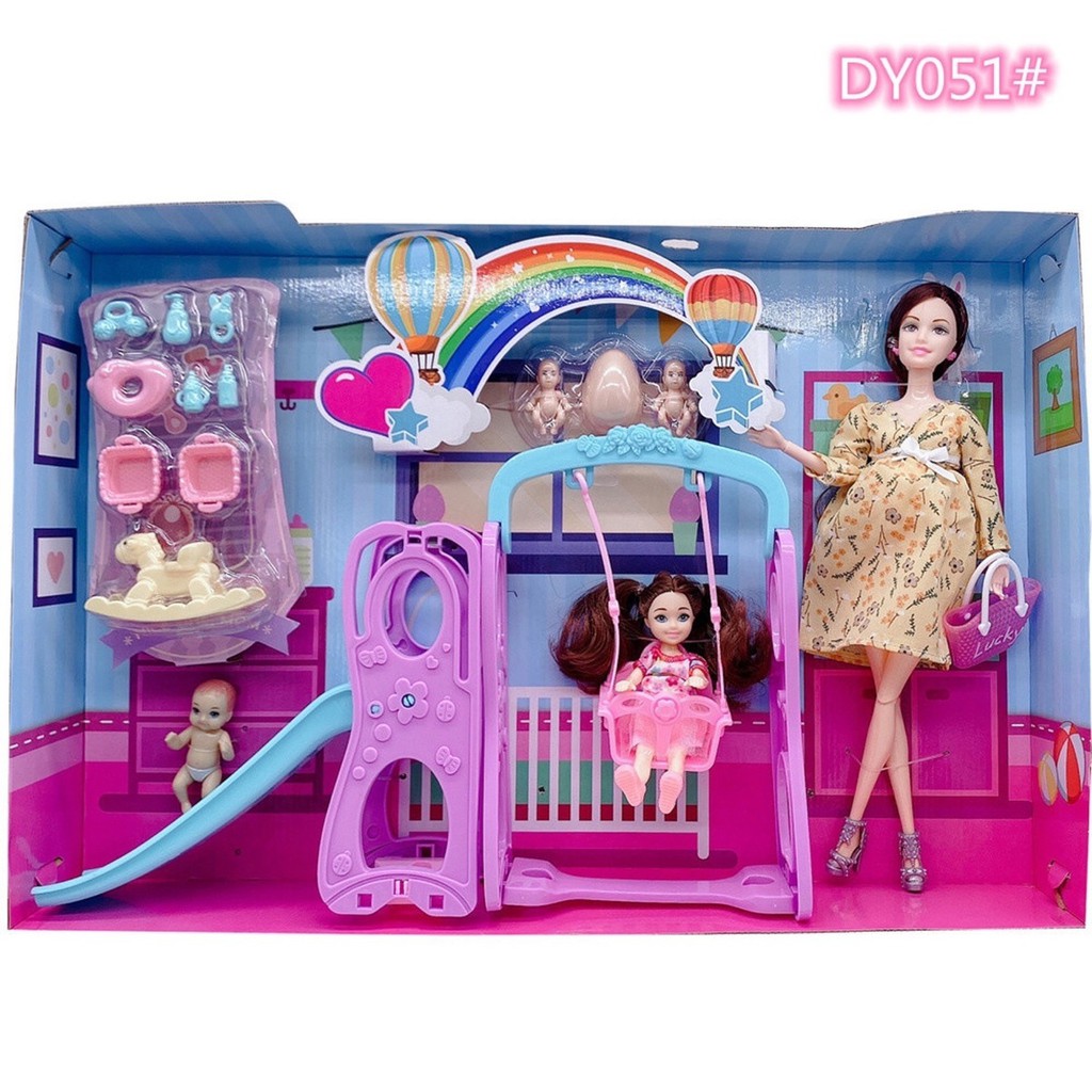 Búp bê Barbie cô gái ngọt ngào mang thai 30cm mới quà tặng sinh nhật cho công chúa đồ chơi trẻ em