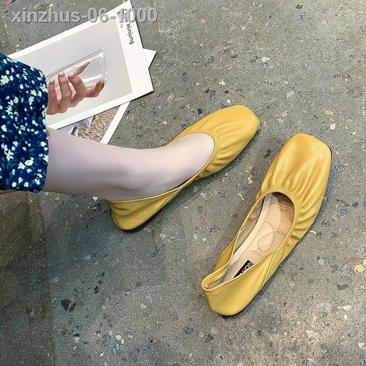 ✙♝☑Giày Búp Bê Nữ Mũi Vuông Thời Trang Xinh Xắn | BigBuy360 - bigbuy360.vn