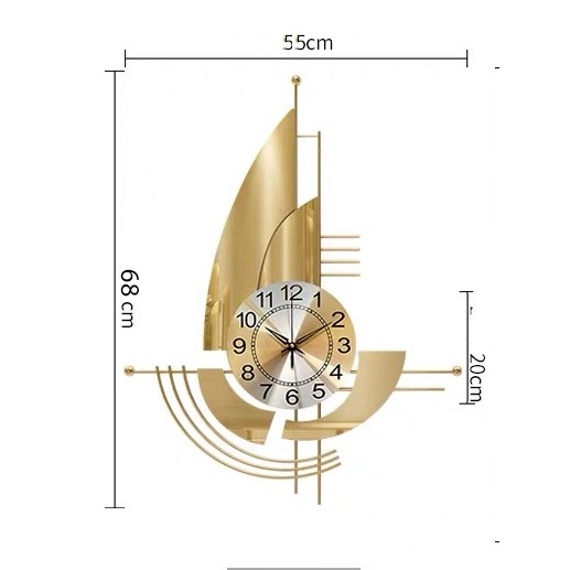 Đồng hồ treo tường trang trí Cánh buồm 109