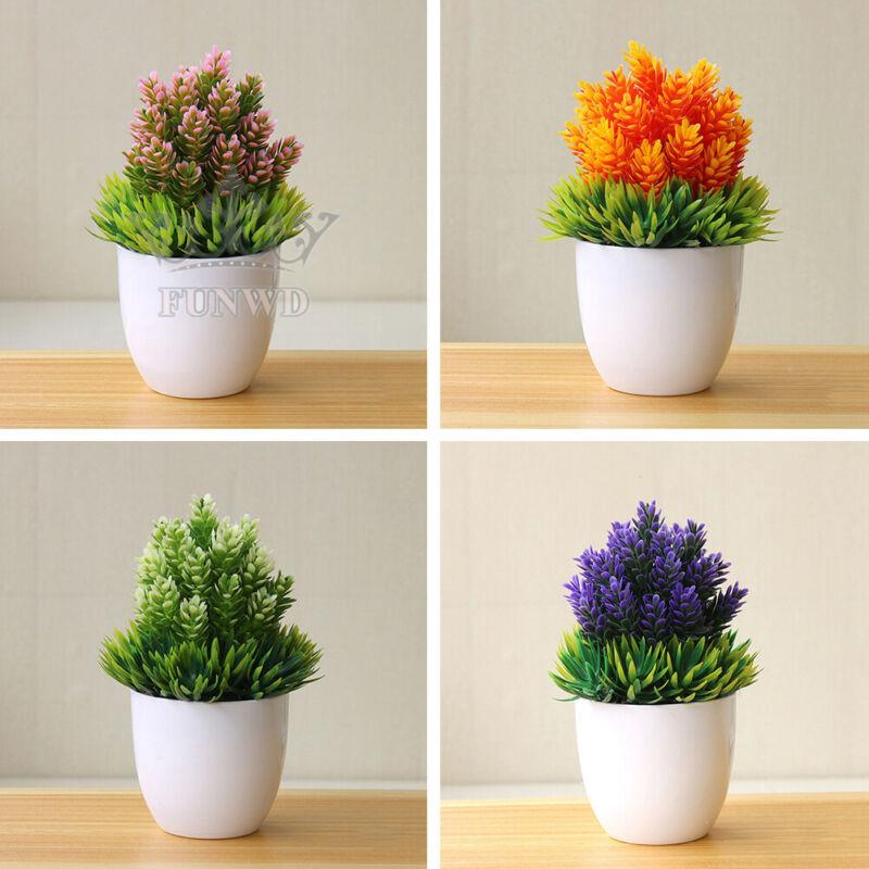 Artificial Potted Plant Simulation Plastic Realistic Bonsai Tree Office Table Desk Decoration Wedding Creative